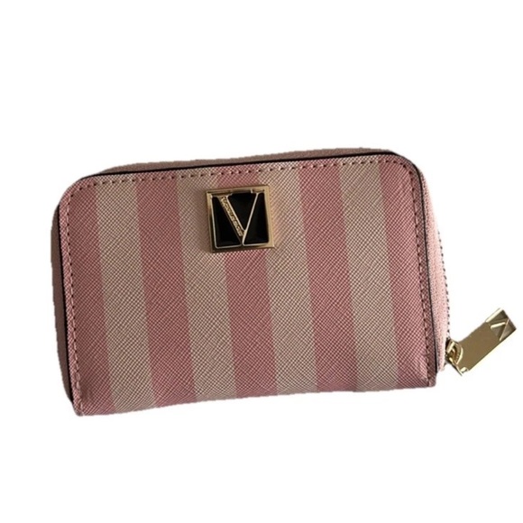 Victoria’s Secret pink beige small wallet zip - Picture 1 of 3